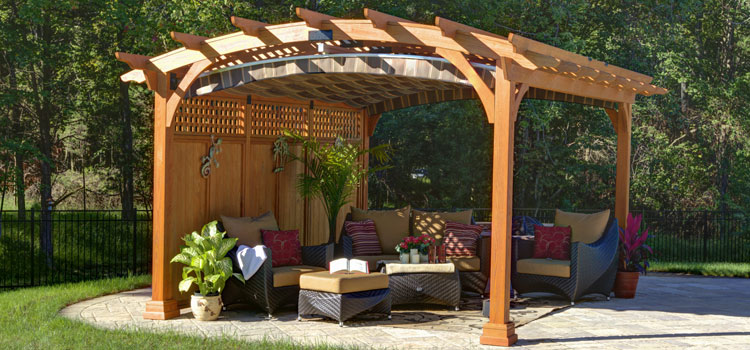 Modern Wood Pergola Installation in Monrovia, CA